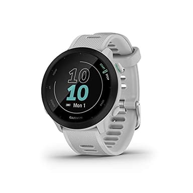Garmin [Renewed] Forerunner 55 GPS 42mm Running Smartwatch, Easy to use, Lightweight, Training Guidance, Safety & Tracking Features, White (Renewed), Whitestone