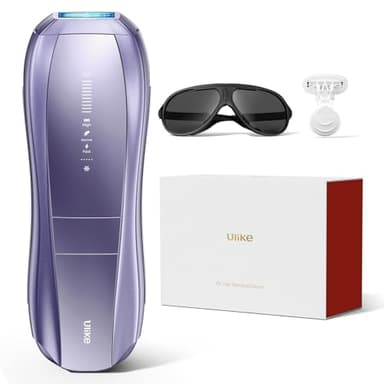 IPL Hair Removal Device, Ulike Air 10, 15.6℃ Patented Sapphire Ice Cooling, Dual Lights for Double Efficiency, Skin Sensor & SHR Mode* for Painless Experience, IPL Hair Remover from Home