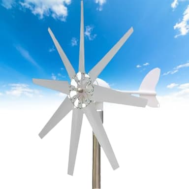 XEEAOFE Wind Turbine Generator 3000W - Small Windmill for Homes, 12V Hybrid Solar Wind Power Kit