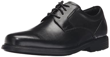 Rockport Men's Charlesroad Plaintoe oxfords shoes, Black, 10 UK