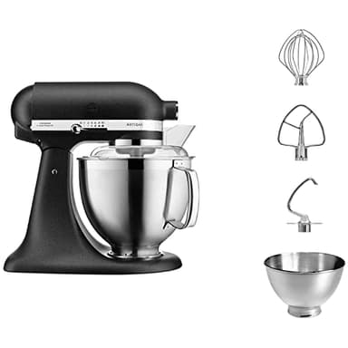 Kitchenaid 5KSM185PSBBK Artisan 4.8L Stand Mixer Cast Iron Black, 700005915