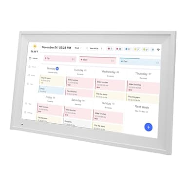 SENECESLI Smart Digital Calendar, 15 Inch Wall Planner Digital Calendar and Chore Chart, Smart Touchscreen Interactive Display for Family Schedules, Meal Planner Support App Store (ukplug)