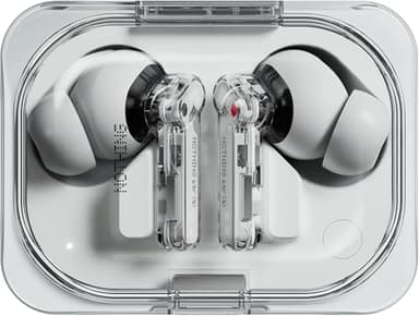 Nothing Ear 2024 Bluetooth Earbuds - ChatGPT Integration, 45dB Hybrid Noise Cancelling, Equaliser, Dual Connect, 42.5H Water & Dust Resistance IP54 (White)