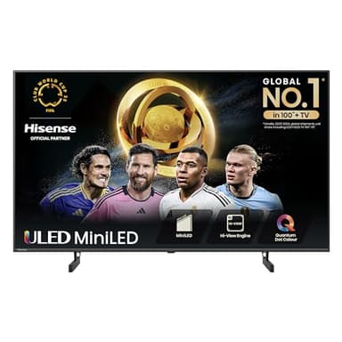 Hisense 50 Inch 4K Mini-LED TV 50U6NQTUK - Quantum Dot Colour, Dolby Vision Atmos, Hi-View Engine, FilmMaker Mode, Vidaa OS with Voice Control, Freely, Youtube, Netflix and Disney+ (2024 Model)