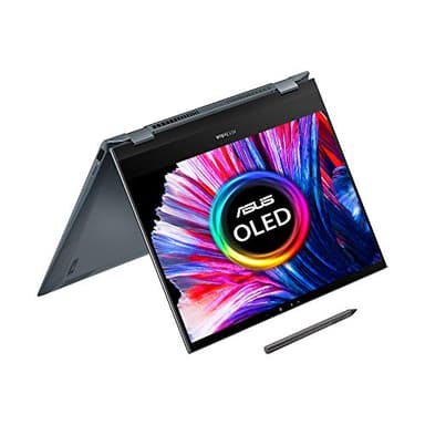 ASUS Laptop ZenBook Flip OLED UX363EA 13.3 Intel EVO Convertible Laptop (Intel i5-1135G7, 16GB RAM, 512GB SSD, Backlit Keyboard, Windows 11) Includes Stylus, USB-C to Audio Jack