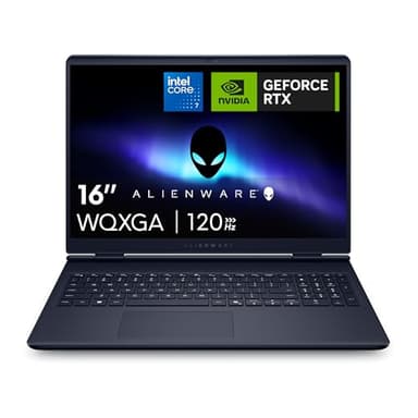 Alienware 16 Aurora Gaming Laptop AC16250 16" WQXGA 120Hz sRGB 100%, Intel Core 7 240H Series 2 Processor, NVIDIA GeForce RTX 5060, 16GB RAM, 1TB SSD, Windows 11 Home, White Backlit UK Keyboard