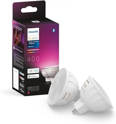Philips Hue LED Smart Light spot - White and Colored Light - 2 Pack - MR16