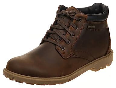 Rockport Men's Rugged Bucks Waterproof Ankle Boot, Boston Tan, 8.5 UK