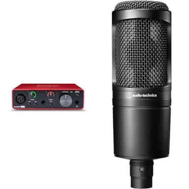 Focusrite Scarlett Solo 3rd Gen USB Audio Interface & Audio-Technica AT2020 Cardioid Condenser Microphone