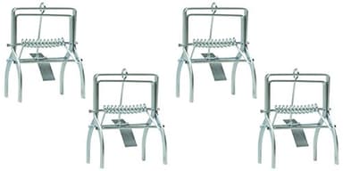 Woodside 4 Pack of Heavy Duty Mole Claw Scissor Talpex Traps Fast Humane Kill