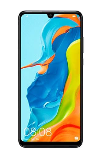 Huawei P30 Lite 128 GB 6.15 inch FHD Dewdrop Display Smartphone with 48MP AI Ultra-wide Triple Camera, 4GB RAM, Android 9.0 Sim-Free Mobile Phone, Dual Sim, UK Version, Black (Renewed)