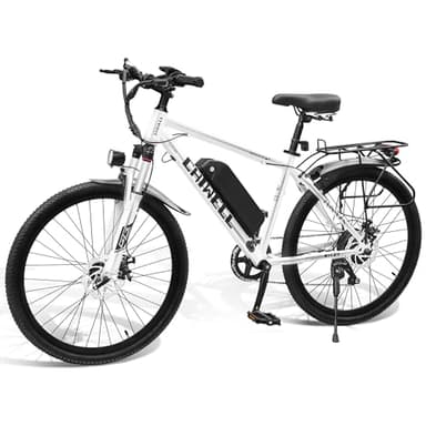 CHIWELL 26" Electric Bike for Adults, 250W High-Speed Brushless Motor eBike with 36V 8Ah Li-Ion Battery, 7 Speed E-Mountain Bike, City Commuting E-Bike with Smart LCD, Dual Disc Brakes