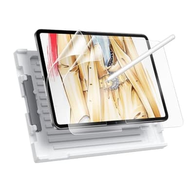 ESR 2 Pack Paper-Feel Screen Protector for iPad Pro 13 Inch 2024 M4, Write and Draw Like on Paper, Scratch Protection with Easy Application Tray, Thin and Responsive