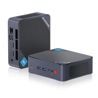 BOSGAME Mini PC Intel 12th N100 Mini Computers 16GB DDR4 512GB SSD Mini Desktop PC, Dual HDMI,4*USB Gen3.2,Type-C, WiFi5, BT4.2, 2.5G LAN