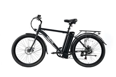 26" Black Electric Bike for Adults 250W Rear Motor 36V12.5Ah Battery Hybrid E Bike with 7-Speed, LED Display, Disc Brakes, Pedal Assist Electric Bicycle - UK Legal - EB017S26B