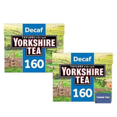 Decaf Tea Bags 160 Count (2 Pack) - Rich, Full-Flavored Decaffeinated Black Tea for a Relaxing Brew Anytime