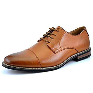 Bruno Marc Mens Oxfords Shoes Men's Lace-ups Formal Dress Shoes for Men in Smart Cacual Shoes for Walking,Prince-6,Brown,13 UK /14 US