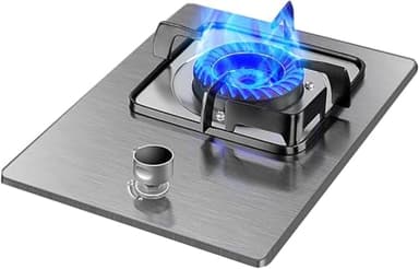 VUIKLCty Gas Cooker gas hob Built-in Gas Hob - Tabletop Kitchen Cooking - Easy To Clean Tempered Glass Or Stainless Steel Panel