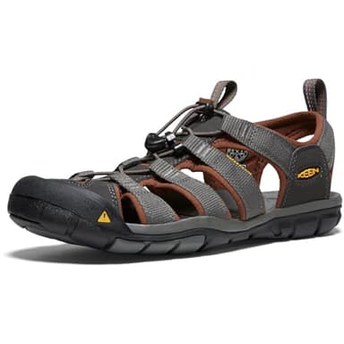 KEEN Men's Clearwater CNX Sandal, Brown Raven Tortoise Shell, 9 UK