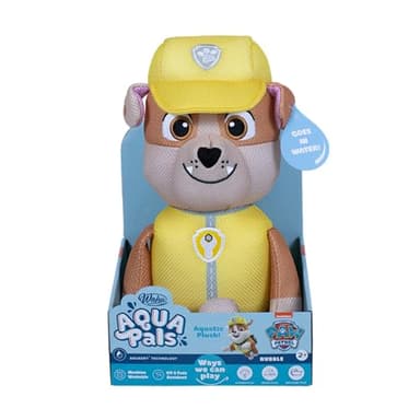 Wahu Aqua Pals: Paw Patrol - Rubble | Waterproof Kids Plush Toy | Perfect for Indoor and Outdoor Play | Ages 2 Plus