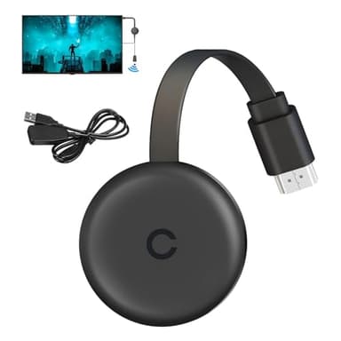 Wireless HDMI Display Adapter, 4K 1080P HDR Screen Mirroring Display Dongle, 2.4/5GHz WiFi HDMI Adapter Connector, Support Miracast/DLNA/Airplay, for Android, iOS, Windows, Mac, HDTV, Projector