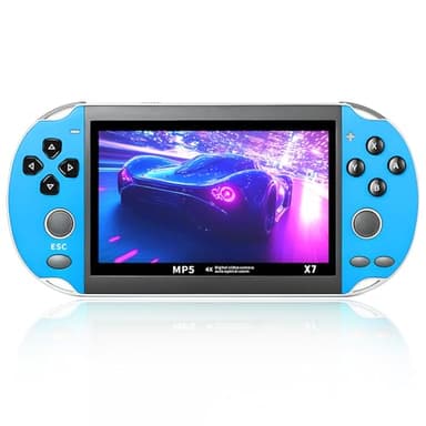 Temoo X7 Retro Handheld Game Console, Built In 10000 Games And 10 Emulators, 4.1inch HD Screen Rechargeable Handheld Console, Portable Mini Handheld Game Console, Support Video Output Music Ebook