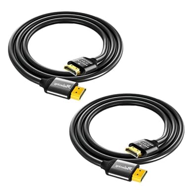 hioseyre 2 Pack 0.5M short hdmi cable ，hdmi cables Flexible & Slim HDMI Cable, Ultra Thin HDMI Lead Supports High speed 4K@60Hz 18gbps 2160P/1080P