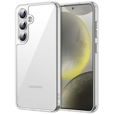 JETech Case for Samsung Galaxy S24 5G 6.2 Inch, Non-Yellowing Shockproof Bumper Protective Phone Cover, Anti-Scratch Hard PC Back (Clear)
