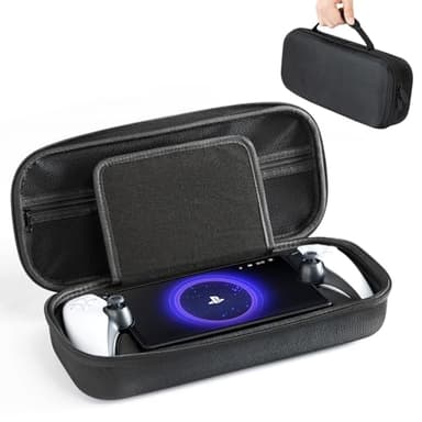 CoBak Carry Case for PlayStation Portal | Handheld Hard Shell for PS5 Console Hold Accessories and Travel and Storage Protection for Headset Charger Headset & More, Black