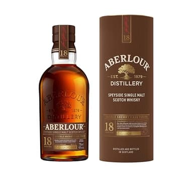 Aberlour 18 Year Old Single Malt Scotch Whisky (Double Cask Matured), 50 cl with Gift Box (Packaging may vary)