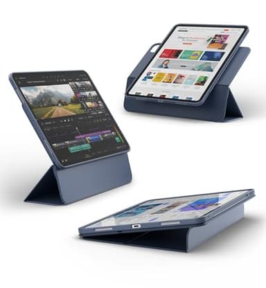 Dexnor for iPad Pro 13 Inch Case M4 (2024), Magnetic Floating Slim Removable Protective Cover Adjustable Portrait/Landscape Stand with Raised Screen View Multiple Angles Auto Sleep/Wake, Blue