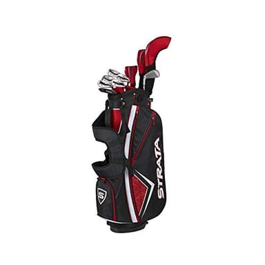 Strata Plus Complete 14 Piece Golf Package Set, Red