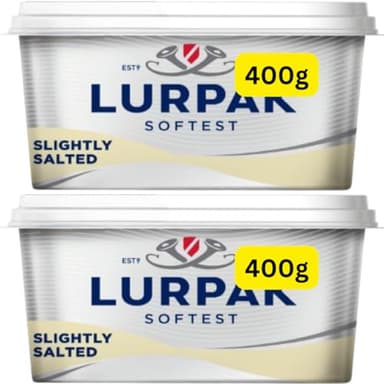 Softest Spreadable Butter 400g Lurpaks (2x400g)