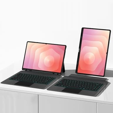 Keyboard Case Compatible with Samsung Galaxy Tab S11 Ultra 5G 14.6 inch 2025 SM-X930/X936B Backlit Detachable Folio Keyboard Cover with Trackpad/Pencil Holder Tab S11 Ultra 14.6 inch Tablet (Black)