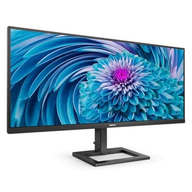 Philips 346E2Lae - 34 Inch Wqhd Monitor, 100Hz, Va, 1Ms, Usb-C Power Delivery, Amd Freesync, Multiview, Speakers, Smart Image (3440 X 1440 @ 100Hz, 300 Cd/M², Hdmi 2.0 / Dpo 1.2 / Usb-C)