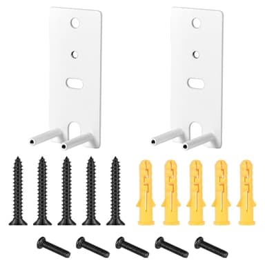 SagaSave 1 Pair Wall Mount Brackets, Surround Speakers Wall Bracket Replacement, Compatible with Bose Surround Speakers 700 and Lifestyle 650 Home Entertainment System, White