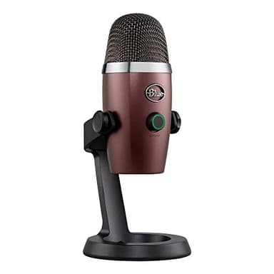 Blue Microphones Yeti Nano Premium - Professional Condenser USB Microphone with Multiple Pickup and Monitoring Patterns, without Latency, for Recording and streaming on PC and Mac, Red color