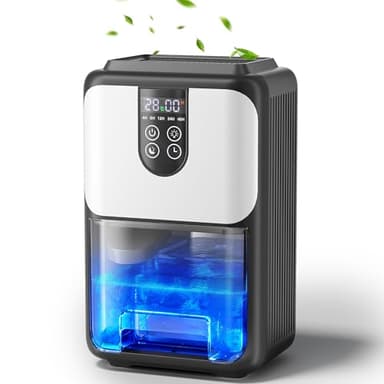 Dehumidifiers for Home Damp 1.8L Portable Dehumidifier Ultra quiet & Auto Shut off 4/8/12/24H/48H Timer compact Dehumidifiers for Drying Clothes Bedroom Bathroom Wardrobe