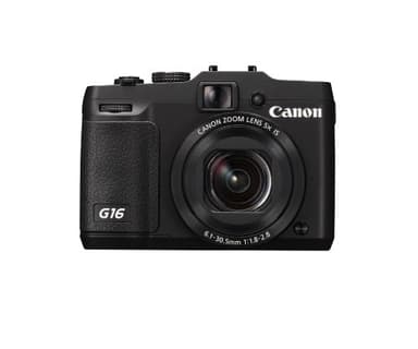 Canon PowerShot G16 Camera - Black (12.1MP, 28mm Lens, 5x Zoom Lens. 10x ZoomPlus) 3 inch LCD (Renewed)