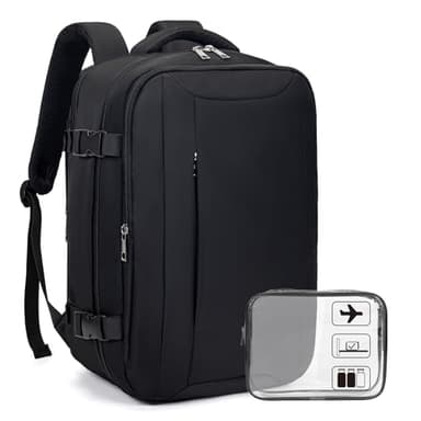Xkdoai for Ryanair Cabin Bags 40x20x25, Travel Backpack with TSA Approved Clear Bag, Travel Bag Underseat Carry-ons Hand Luggage Bag for Travelling Casual Daypack for Ryan Air Plane