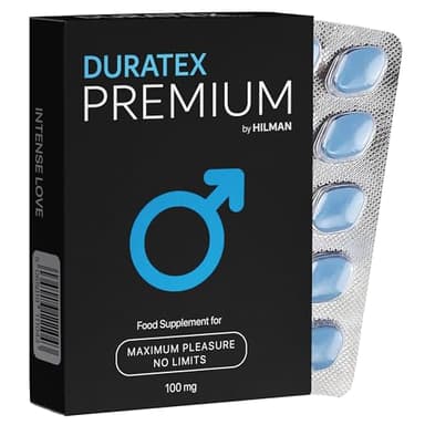 DURATEX Premium | Blue 10 Tablets | Ultra Strong 100mg | Enhanced Stamina Firm Performance | Herbal Food Supplement | Fast Acting | Ginseng | Energy and Stamina Support | Made in UK