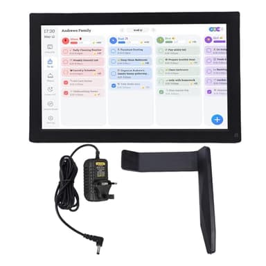 Naroote 15.6in Smart Digital Calendar, Skylight Picture Frame, Chore Chart, Digital Planner with 1080P HD, Wall Desk Placement & Interactive Touch Screen for House (UK Plug)
