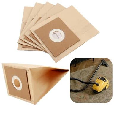 5 Pack Vacuum Cleaner Bags for Bush Model VCB35B15C1J7W-70 VYTRONIX RBC02 BC-402 BC-501 Argos Value VC-401 VC-402 3d Efficiency Paper Dust Bags Hoover Storage Bags Vacuum Cleaner Accessories