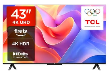 TCL 43PF650K 43-inch 4K Ultra HD, HDR TV, Smart LED Fire TV (Dolby Vision, Dolby Atmos, DTS, HDR 10, Alexa built-in, Airplay2, Miracast)