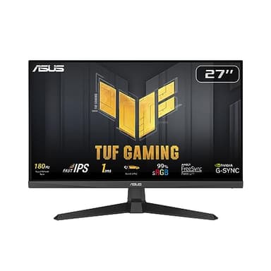 ASUS 27" TUF Gaming Monitor (VG279Q3A), 1920 x 1080, Fast IPS, 1ms, ELMB, 180Hz, Variable Overdrive, 99% sRGB, VESA