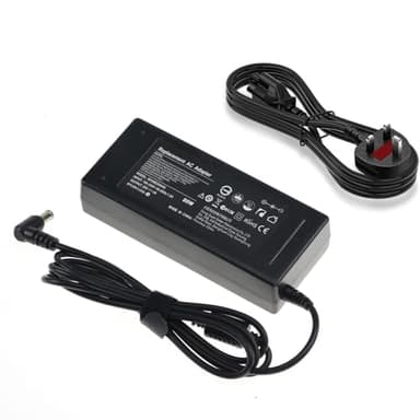 19V AC Adapter Power Cable for Samsung TV, DC Power Supply for 32" J5205 J5003, 22" UN32J4000AF,Compatible with LG Electronics 19" 20" 22" 23" 24" 27" LED LCD Monitors and TVs,UK Monitor Power Cord