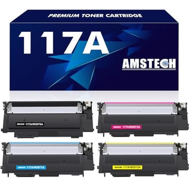 117A Toner Cartridge Compatible for HP 117A 117 Color Laser MFP 150nw 179fwg 178nwg 179fnw 178nw 150a 179 178 150 W2070A W2071A W2072A W2073A Ink 4-Pack (Black Cyan Yellow Magenta)