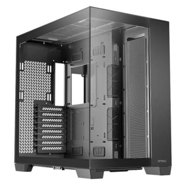 Antec C8, RTX 40 Compatible, Dual-Chamber Layout, tooless Design, Type-C, 360mm Radiator Support, Seamless Tempered Glass Front & Side Panels, High Airflow Full-Tower E-ATX PC Case, No Fans