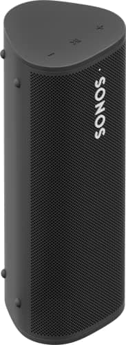 Sonos Roam SL. Experience size-defying sound at home and on the go with this lightweight, outdoor-ready portable speaker with up to 10 hours of battery life and AirPlay2 compatible. (black) (Renewed)