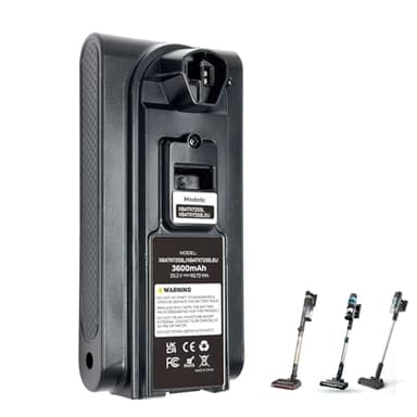 Replacement XBATR725SLEU Battery 3600mAh Compatible with Shark IZ400UK/IZ400UKT/IZ400UKTSB/IZ420UKT Cordless Vacuum Cleaners